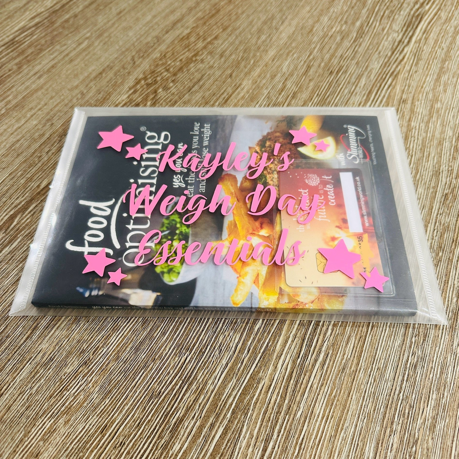 Personalised Name Slimming Weigh Day Essentials Clear Popper Folder Perfect For Your Slimming Group World-1