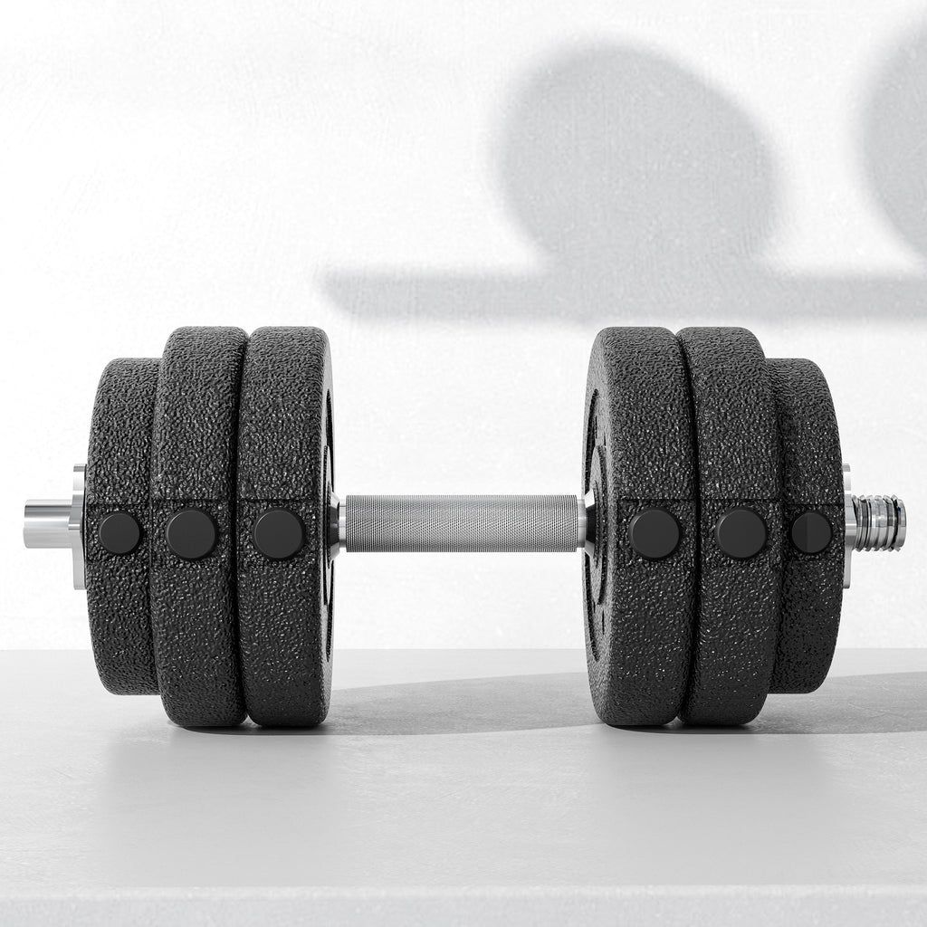 30KG Adjustable Dumbbells Set, Hand Weights Set for Home Gym Weight Lifting Training | HOMCOM-7