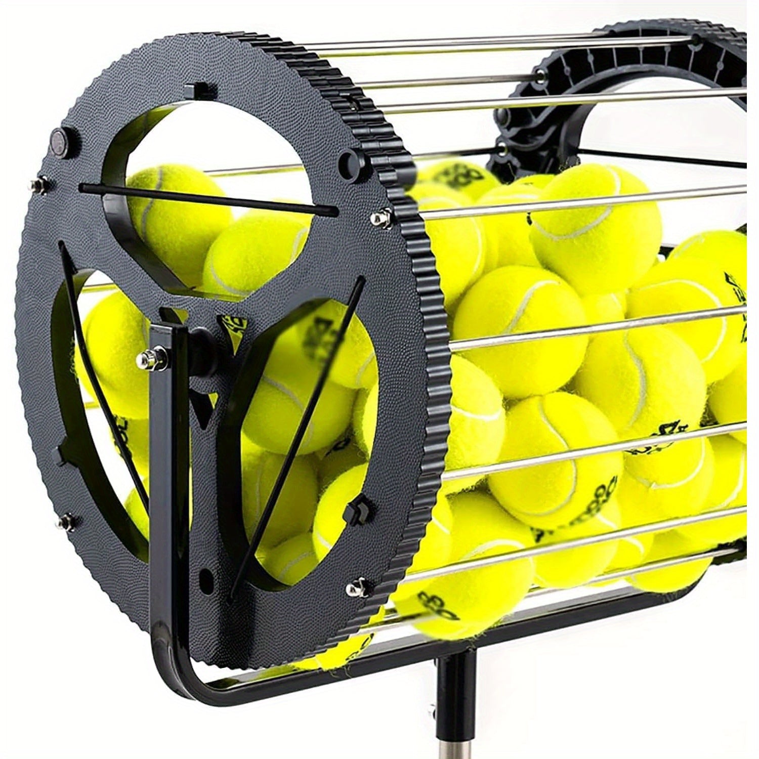 NNETM Tennis Ball Basket 80 Capacity with Stand